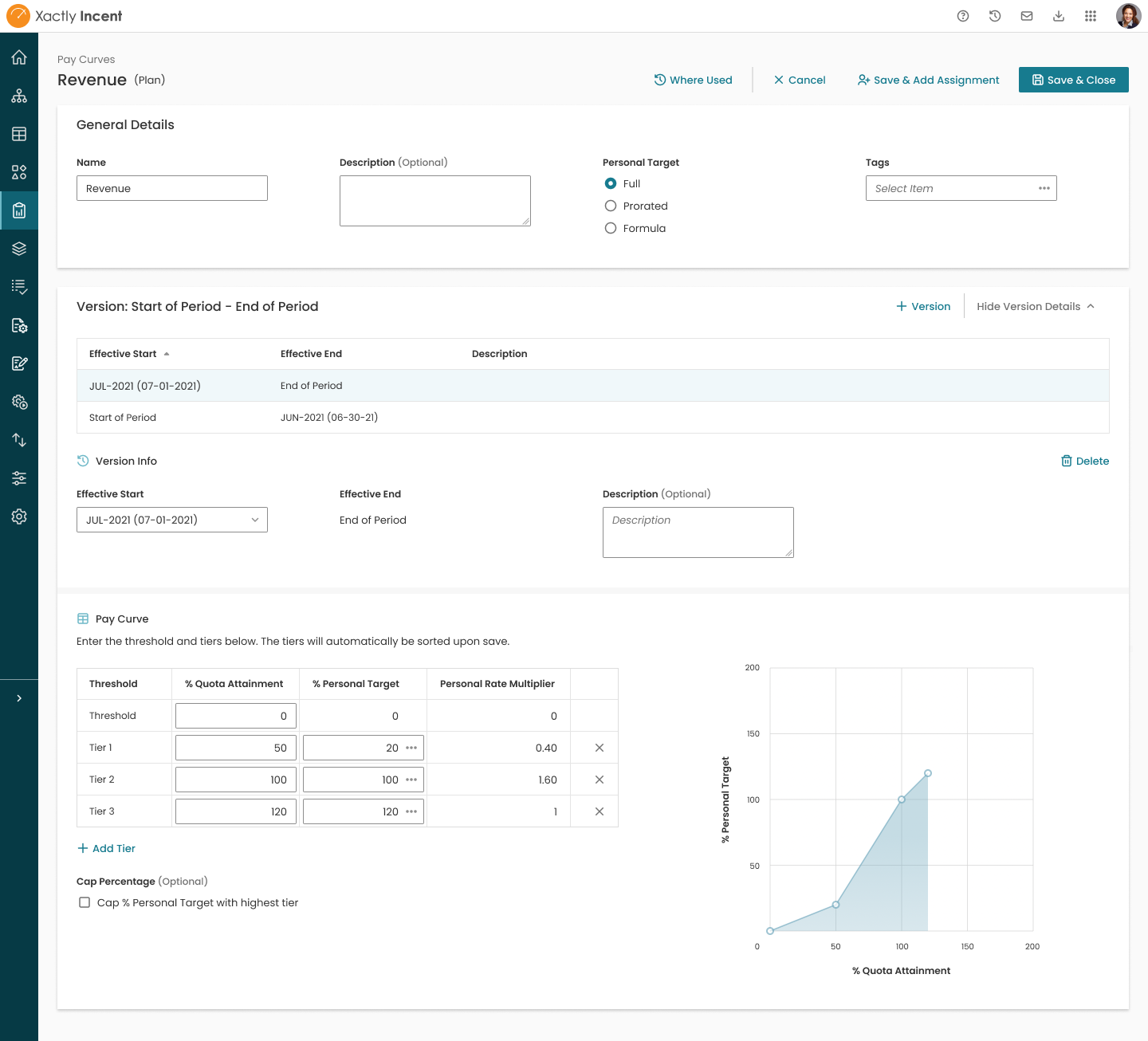 screenshot of Xactly Incent